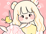 Liebenswertes Puppen Anzieh Spiel