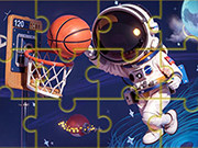 Jigsaw Puzzle: Weltraum Basketball