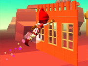 Spring über die Mauer