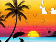 Puzzlespiel: Sonnenuntergang