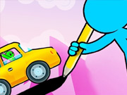 Stickman Zeichne Die Br�cke